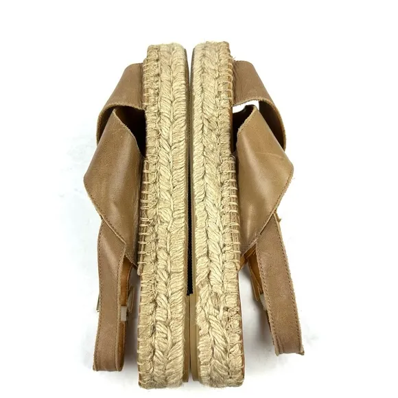 Alohas Marshmellow Sandal 41 Marshmellow Tan Leather Criss Cross Sandals 10