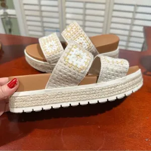 Altar’d State Elleni Crochet Sandals Size 7.5