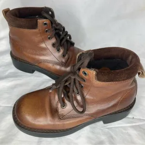 American Eagle vintage chunky leather boots