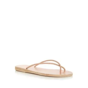 ANCIENT GREEK SANDALS Womens Beige Straps Adrahti Slip On Sandals Shoes 37