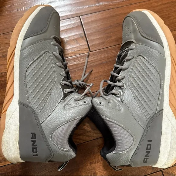 And1 Men Size 13‎ Gray Athletic Basketball Shoes Sneakers #28802104
