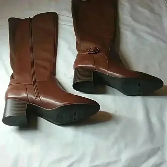 anne klein leather boots