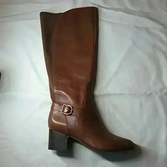 anne klein leather boots