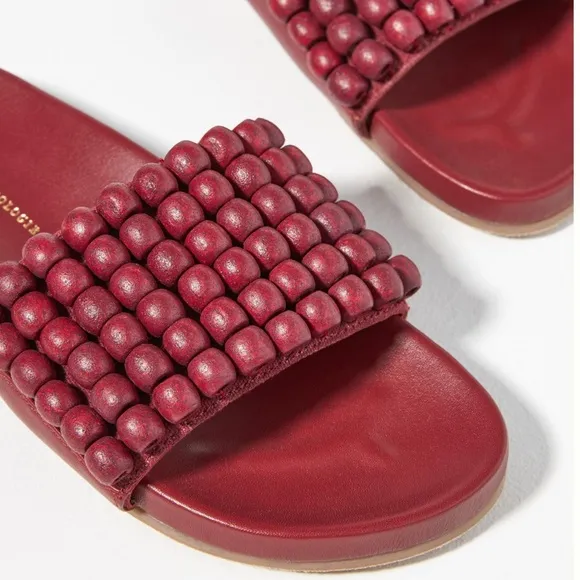 ANTHROPOLOGIE Beaded Slide Sandals