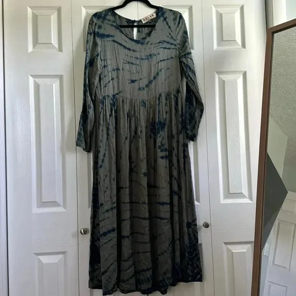 ANTHROPOLOGIE Dolan tie dye Eliska maxi dress S