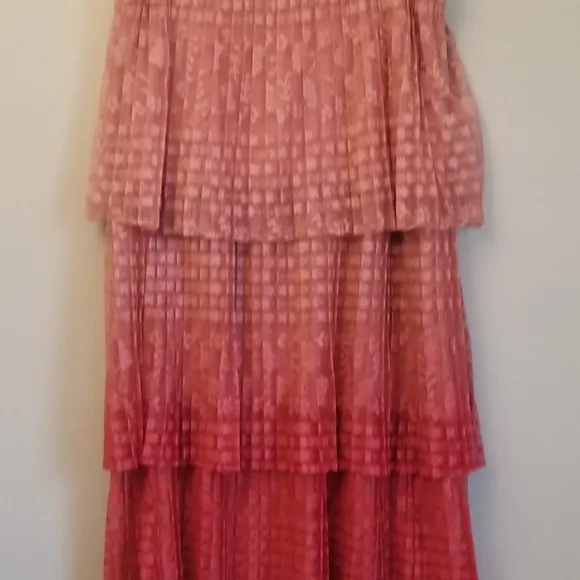 Anthropologie Maeve Brighton Tiered Ombre Lace Skirt 4