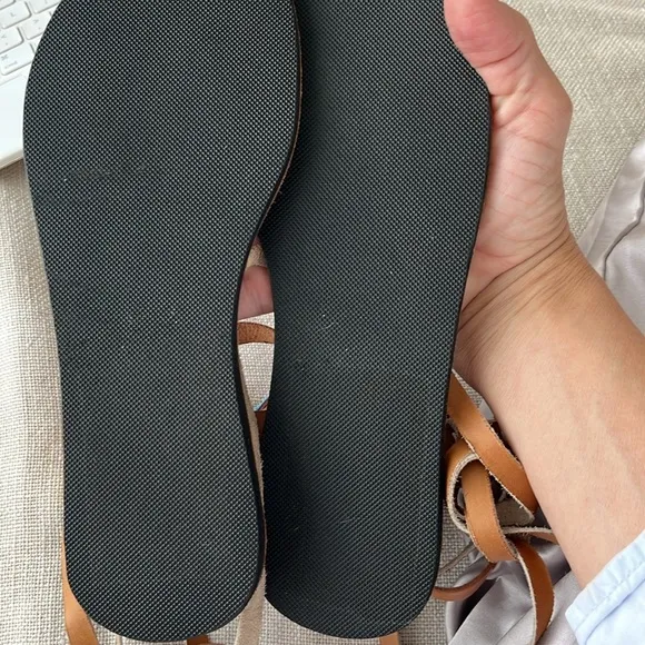 Anthropologie NWT laidback London Tribal hand beaded Leather Sandal Day&amp;evening