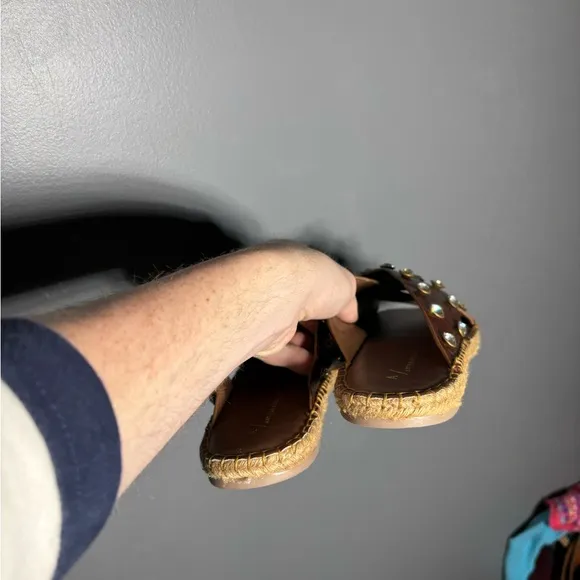 Anthropologie Studded Espadrille Sandals Women’s Size EU 38