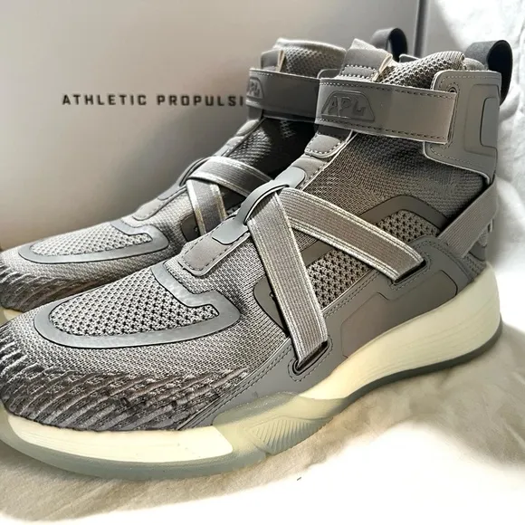 APL Gray High-Top Basketball Sneakers