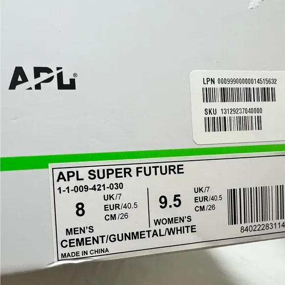 APL Gray High-Top Basketball Sneakers