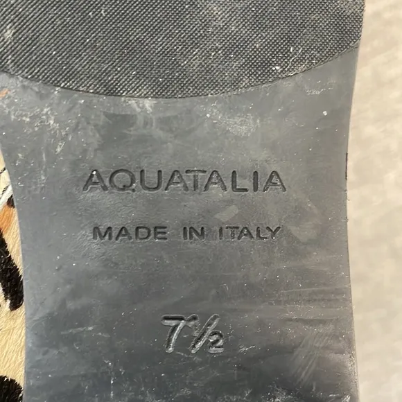 Aquatalia Leopard Weatherproof ankle boots