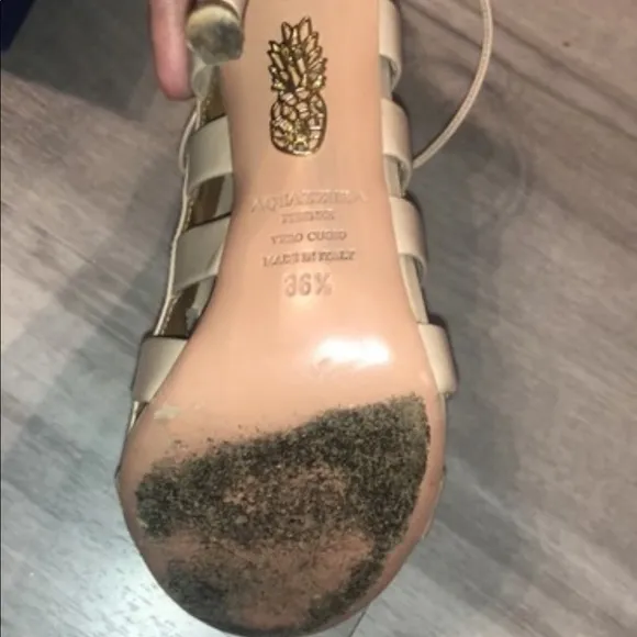 Aquazzara amazon calif leather sandals 36.5