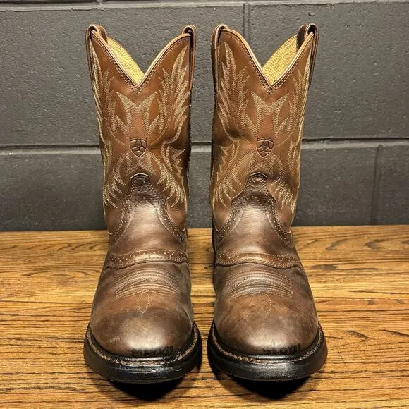 Ariat 35750 Sierra Classic Brown Leather Western Boots Men’s 10 EE