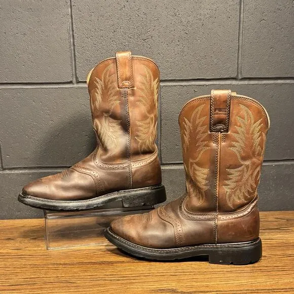Ariat 35750 Sierra Classic Brown Leather Western Boots Men’s 10 EE