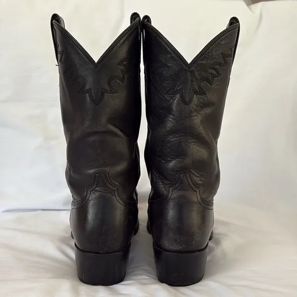 Ariat Sedona Black Leather Western Cowboy Heeled Boots Men’s 10 EE