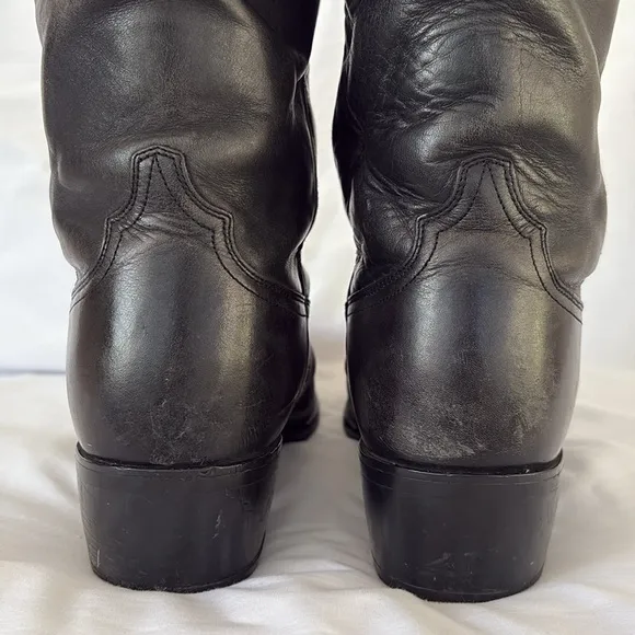 Ariat Sedona Black Leather Western Cowboy Heeled Boots Men’s 10 EE