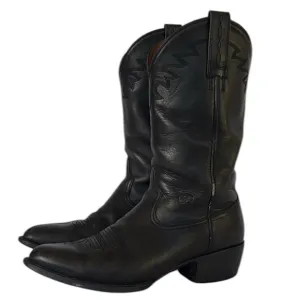 Ariat Sedona Black Leather Western Cowboy Heeled Boots Men’s 10 EE