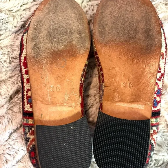 Artemis Design Co. Handmade one of a kind Anthropologie Bohemian Loafers Size 5