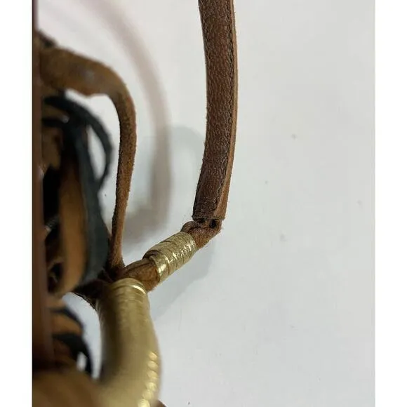 Authentic Gucci Gold Leather and Suede Thong Gladiator Block Heel Sandals EU 37