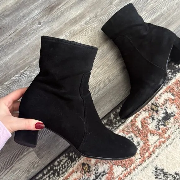 Authentic Prada Suede Chunky Heel Ankle Boots