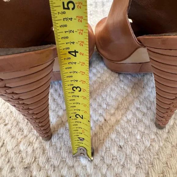 B. Makowsky Summer booties Woman’s tan leather
