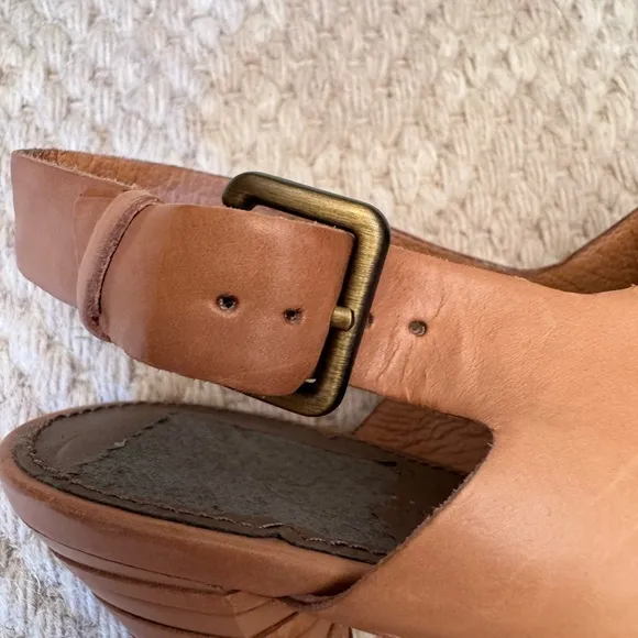 B. Makowsky Summer booties Woman’s tan leather