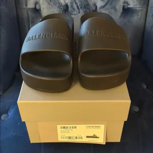 Balenciaga Black Minimalist Sandals