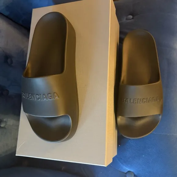 Balenciaga Black Minimalist Sandals