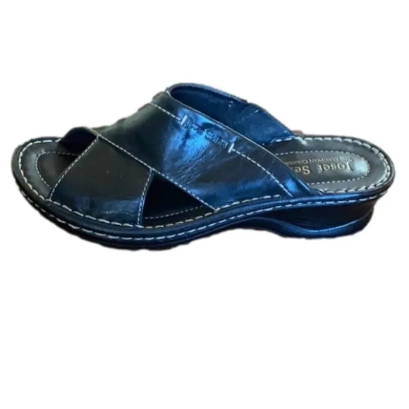 Barely warn - Josef Seibel Black Sandle, size 42 (10/11)