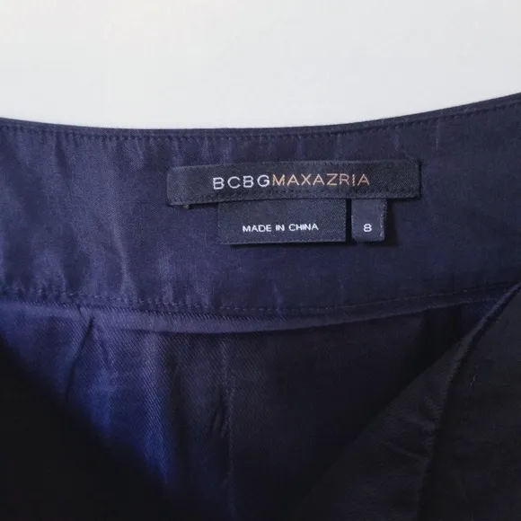 BCBGMAXAZRIA Black Pleated Skirt Like NEW! Sz 8