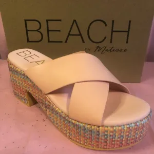 🐚BEACH By Matisse Nellie Platform Sandals Pink Brand New In Box