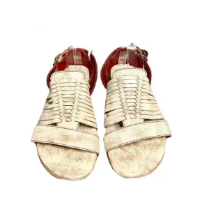 Bed Stu bone distressed leather gladiator Ingrit sandals size 10 NEW