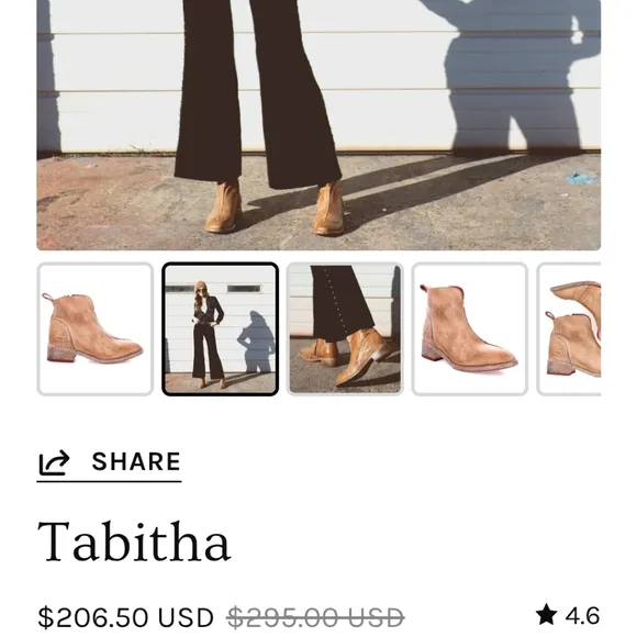 BED|STU Brown Leather Boots with Side Zipper