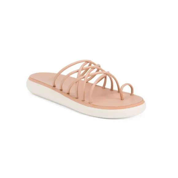 BEEK Beach Made In Brazil Leather Peep Sandals