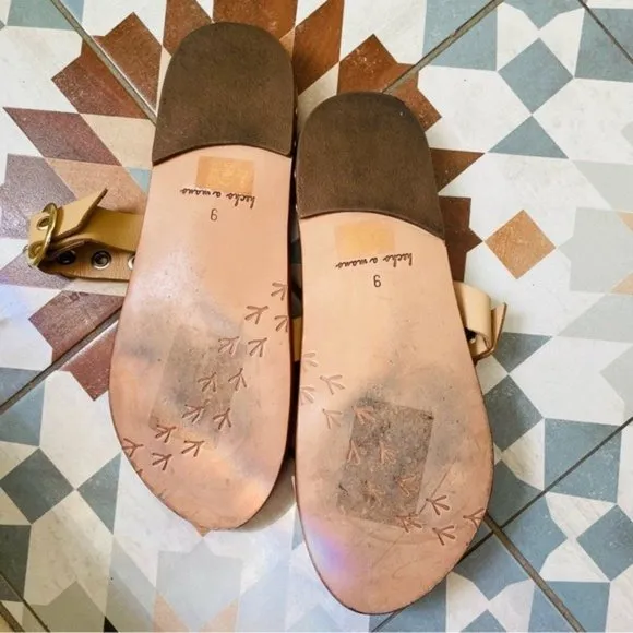 Beek Maleo Leather Sandals in Sand