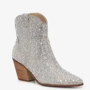 Betsey Johnson Embellished Diva Boots