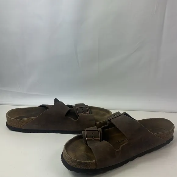 Birkenstock Arizona Brown Oiled Leather Mens Sandals