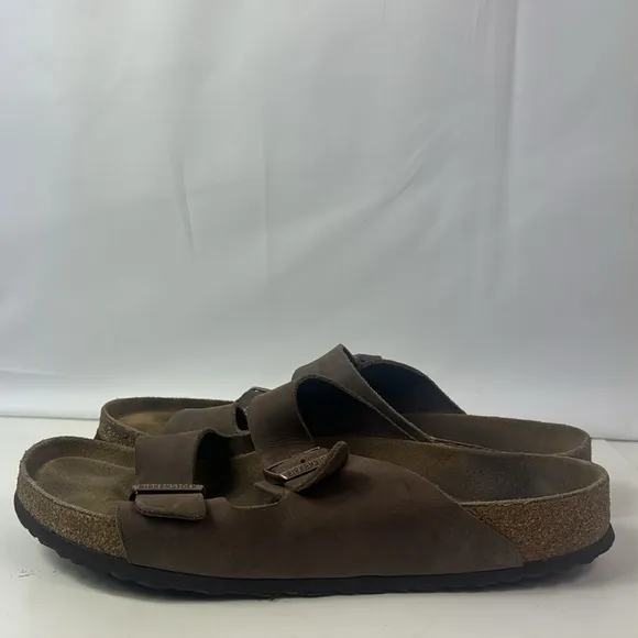 Birkenstock Arizona Brown Oiled Leather Mens Sandals