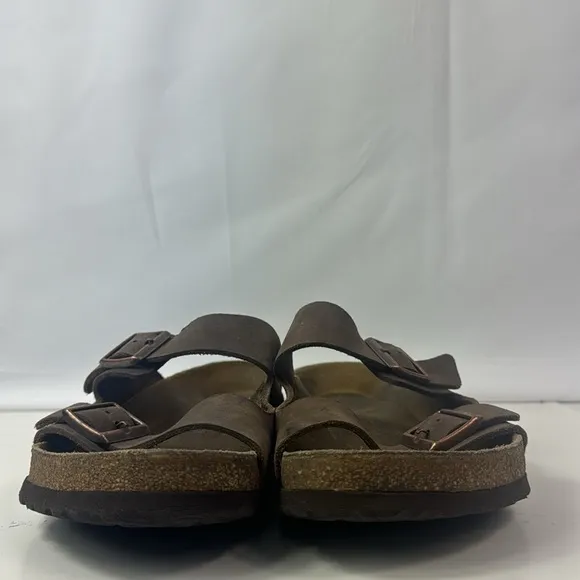 Birkenstock Arizona Brown Oiled Leather Mens Sandals