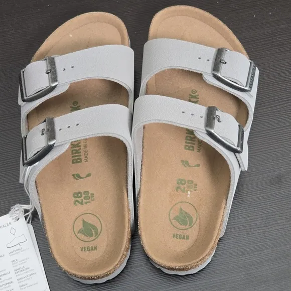 Birkenstock Arizona Kids Vegan Gray Sandal Size 28 US 10-11 New 180