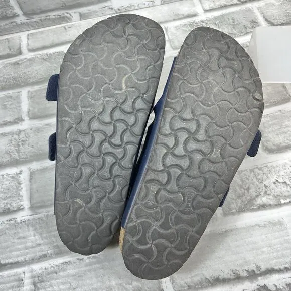 Birkenstock Arizona Soft Footbed Blue Navy Women' 9.5/10 US Leather Sandals