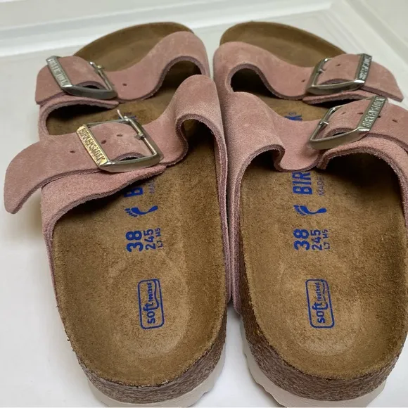 Birkenstock Arizona Soft FootbedSuede Leather - Pink Clay new