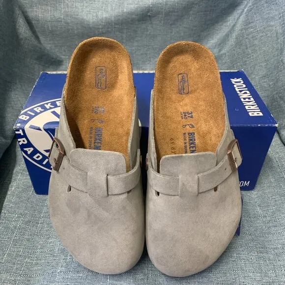 🌟🌟Birkenstock Boston Suede Leather Clogs Sandals