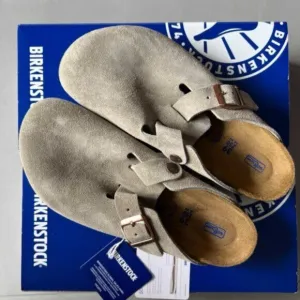 Birkenstock Boston Suede Leather Clogs Sandals