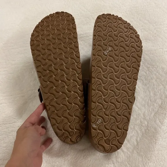 Birkenstock Eva bronze Gizeh men’s sandals
