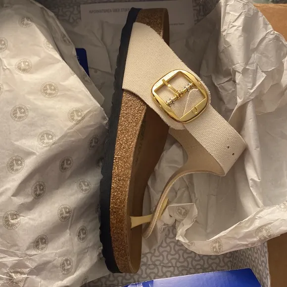 Birkenstock Gizeh Big Buckle Canvas Sandals