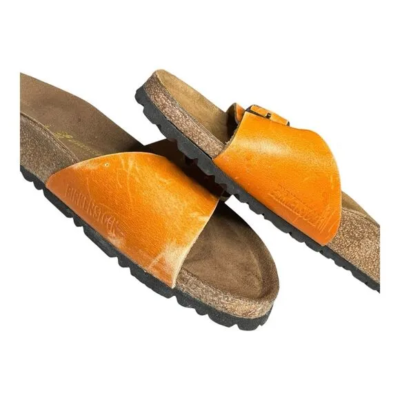 Birkenstock Madrid 1963 Limited Edition Pigalle‎ Orange Leather Regular …