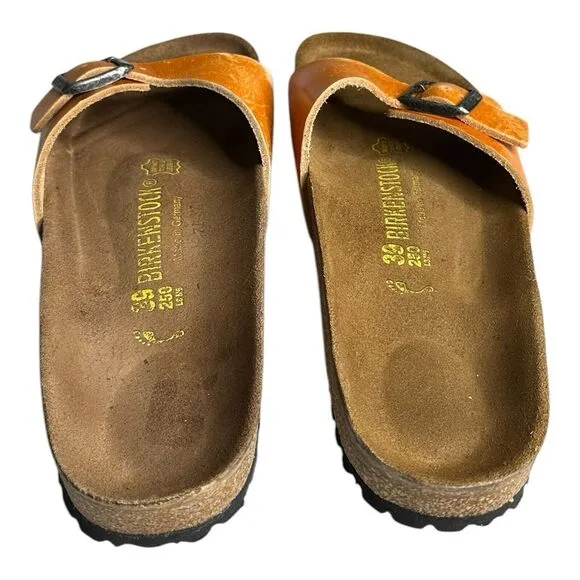 Birkenstock Madrid 1963 Limited Edition Pigalle‎ Orange Leather Regular …