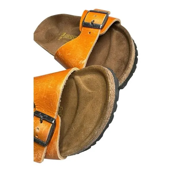 Birkenstock Madrid 1963 Limited Edition Pigalle‎ Orange Leather Regular …