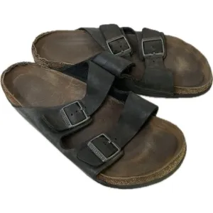 Birkenstock Men’s Arizona Dark Brown Leather Sandals Eva EU 44 US 11